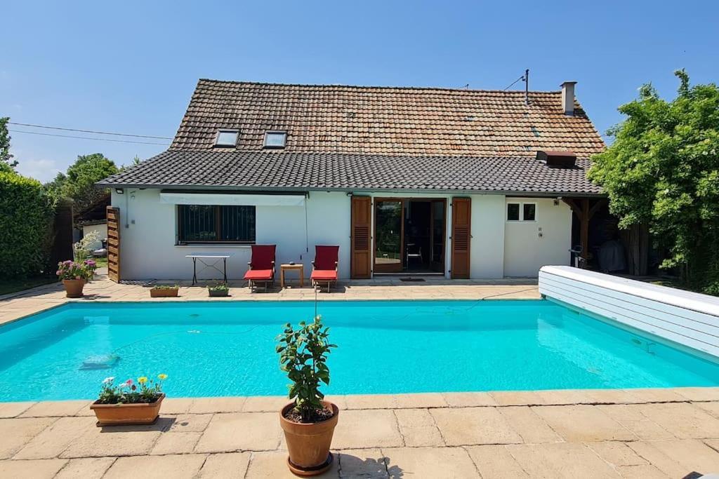 Apartamento Alsace Bas-Rhin Logis Independant Avec Piscine Privee Alteckendorf Exterior foto