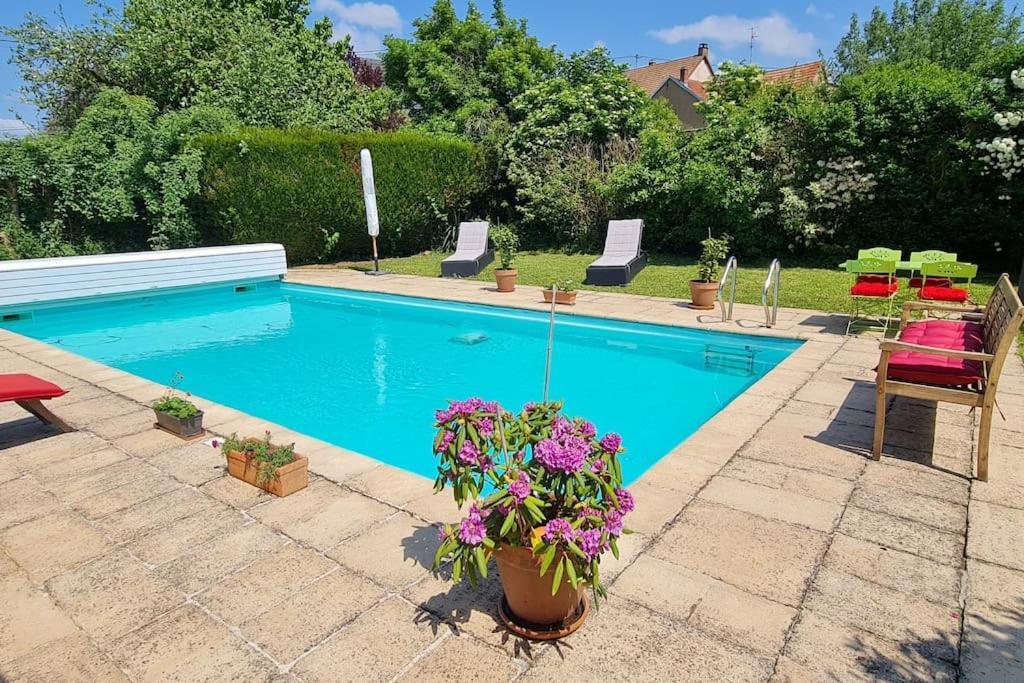Apartamento Alsace Bas-Rhin Logis Independant Avec Piscine Privee Alteckendorf Exterior foto